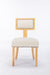 Heng Ming T back dining chair, with rivet decoration adjustment mat, suitable for dining room, kitchen, balcony, bedroom,set of 2 - DTYStore