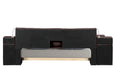 Smart Multifunctional Queen Size Bed Made with Wood in Brown - DTYStore