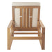 Outdoor Lounge Chairs, 5-Position Chaise Lounge Outdoor, Patio Chaise Lounge with Cushion & Adjustable Backrest, Pool Lounge Chairs for Backyard, Deck, and Lawn, Light Teak - DTYStore