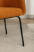 040-Boucle Fabric Dining Chair With Black Metal Legs Set Of 2,Ginger - DTYStore