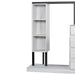 Wardrobe with 4 Drawers and 3 Shelves,White