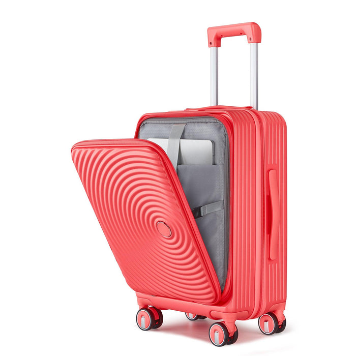 Luggage Sets 3 Piece(20/24/28), Expandable Carry On Luggage with TSA Lock Airline Approved, 100% PC Hard Shell and Lightweight Suitcase with Front Pocket and Spinner Wheels - DTYStore