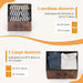 Dresser for Bedroom Storage Drawers Fabric Storage Tower with 5 Drawers, Chest of Drawers with Fabric Bins - DTYStore