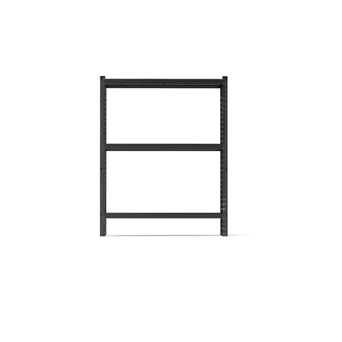3-Tier Industrial Shelving Rack - 63in, Heavy Duty Steel Shelving Unit Adjustable, 67' W*19.7' D*63'H, Black, Requires Assembly - Image 6