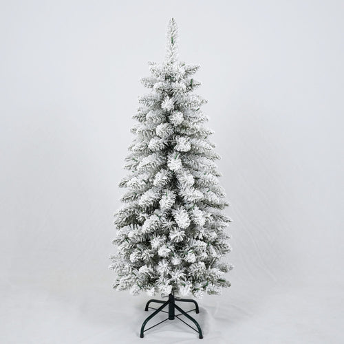 3 Pcs Flocked Artificial Christmas Tree Set with Lights, 4ft 5ft 6ft Christmas Snow Tree Set, Christmas Decor - Image 14