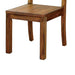 Dark Oak Rustic Style Solid wood Kitchen Set of 2pc Dining Chairs Panel Back Chairs Dining Room - DTYStore