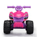 Kids Ride-on ATV, 6V Battery Powered Electric Quad Car with Music, LED Lights and Spray Device, 4 Wheeled Ride-on Toy for Toddlers Age 3-5, Rose Red - DTYStore