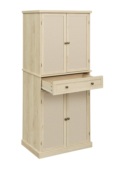 4 Door Cabinet with 1 Drawer, with 4 Adjustable Inner Shelves, Storage Cabinet - DTYStore
