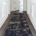 DTY Signature 2'6''x10' Runner, Washable Rug, Low-Pile, Non-Slip, Non-Shedding, Foldable, Kid & Pet Friendly - Area Rugs for living room, bedroom, kitchen, dining room rug (Black/Gold, 2'6''x10') - DTYStore
