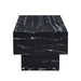The Black Coffee Table has patterns. Modern rectangular table, suitable for living rooms and apartments. 43.3"*21.6"*17.2"