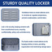 1 Door 66"H Metal Lockers With Lock for Employees,Storage Locker Cabinet for Home Gym Office School Garage,Gray - DTYStore