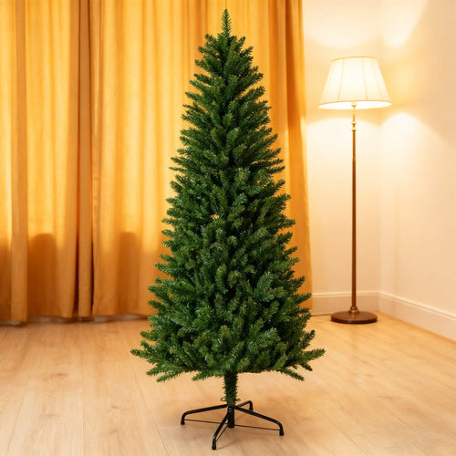 5FT Classic Pencil Christmas Tree is an 60-inch classic pencil-shaped Christmas tree suitable for both Halloween and Christmas. It features dense branches for realistic Christmas decorations - Image 2
