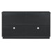 4-Door Large Storage Buffet Cabinet with Glass Doors, Arched Cabinet with Adjustable Shelves for Kitchen, Dining Room and Living Room (Black) - DTYStore