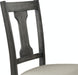 Wallace Tan Linen & Weathered Gray Finish Side Chair (Set of 2) - DTYStore