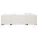 108.6" U-shaped Sectional Sofa Pull out Sofa Bed with Two USB Ports, Two Power Sockets, Three Back Pillows and a Storage Chaise for Living Room, Beige - DTYStore