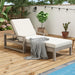 Outdoor Lounge Chairs, 5-Position Chaise Lounge Outdoor, Patio Chaise Lounge with Cushion & Adjustable Backrest, Pool Lounge Chairs for Backyard, Deck, and Lawn, Gray - DTYStore