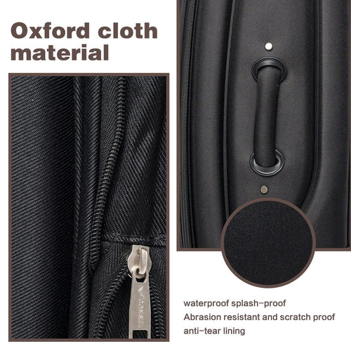 SoftshellLuggage Expandable 4 Piece Set Suitcase Softside Lightweight Luggage Travel Set - Image 6