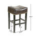 [OLD SKU: 74515.00] 30-inch Backless Brown Leather Counter Stool (Set of 2) - DTYStore