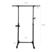 Short Clothing Racks for Hanging Clothes with Bottom Shelves and Wheels Heavy Duty Rolling Clothes Rack Kids Clothing Rack for Adult Coat, Closet, Wardrobe--Black - DTYStore