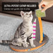 Cat Condo Scratcher Post Cardboard, Sailboat Shape Cat Scratching Board, 21.26x13.78x15.75 inch - DTYStore