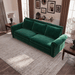 Chesterfield Sofa,93.7" King Pull Out Sofa Bed, 3-in-1 Velvet Convertible Sleeper Sofa with Nailhead Trim & Rolled Arm,Multi-Functional Sofa Bed for Living Room,Bedroom,Apartment,Office,Green - DTYStore