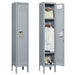 1 Door 66"H Metal Lockers With Lock for Employees,Storage Locker Cabinet for Home Gym Office School Garage,Gray - DTYStore