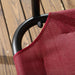 Outsunny 3-Person Porch Swing Bench with Stand & Adjustable Canopy, Armrests, Steel Frame for Outdoor, Garden, Patio, Porch & Poolside, Wine Red - DTYStore