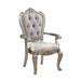 Beige and Antique Platinum Tufted Side Chair (Set of 2) - DTYStore