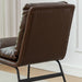 Milos Contemporary Upholstered Dining Chairs, Set of 2, Antique Brown - DTYStore