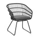 TERRY CHAIR,2PCS with 2 Cushions,Gray - DTYStore