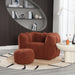 Soft Bean Bag Chair with High Resilient Foam(Chips)for living room and bedroom,Comfortable Square Lazy Sofa with Footstool, Cover for Adults to Gaming, Reading, and Watching TV - DTYStore