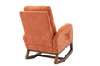 living room Comfortable rocking chair living room chair Orange - DTYStore
