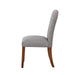 Sophia Ashen Grey Dining Chair in Performance Fabric with Nail Heads - Set of 2 - DTYStore