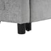 56.9" Loveseat Sofa Pull-out Sofa Bed Sleeper Sofa with a Reversible Backrest Cushion, Side Pockets, Two USB Ports and a Phone Holder for Living Room, Grey - DTYStore