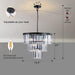 Black Luxury Crystal Chandelier Modern Chandeliers Lights