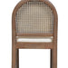 Panama 26.5' Curved Back Cane Rattan Counter Stool, Set of 2, Ivory White Boucle - DTYStore