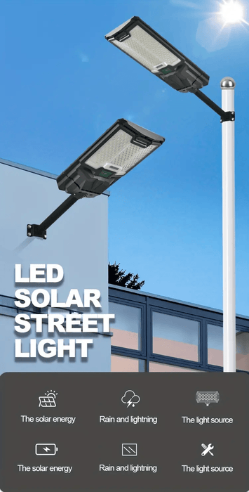 Solar Street Lights Outdoor, Parking Lot Lights with 109PCS LED Beads , IP65 Waterproof Solar Flood Lights, Dusk to Dawn Solar Lights for Garden, Street Side Road,Courtyard Villa,City Square - DTYStore