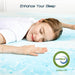 Memory Foam Cooling Gel Swirl Infused Bed Topper for Back Pain,2 Inches,Queen - DTYStore