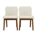 Ellis Dining Chair Set of 2 - Beige Linen - DTYStore