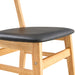 Cozy Natural Wood Color Rubberwood Dining Chair Set - 8 Pieces, Solid Wood and Rattan-Style Design, Small Curved Back, PU Cushion, And Beautiful Shape Match Perfectly With Any Room And Everyday Use. - DTYStore