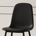 Modern Minimalist Black Dining Chair Set - Six Chairs per Box, Stable and Comfortable.Modern Mid-Century Style Upholstered Side Chairs,Spoon Shaped Chairs With Black Metal Legs. - DTYStore