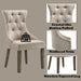 Gabrian Two-tone Beige Fabric & Reclaimed Gray Finish Side Chair (Set of 2) - DTYStore