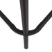 29' Outdoors PE Rattan Armless Barstools, Set of 2, Dark Brown - DTYStore