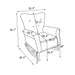 Modern Rocking Chair, Upholstered Accent Chair for Nursery, Playroom, Bedroom and Living Room, Small Contemporary Rocker, Kids Cushioned Arm Chair, Grey - DTYStore