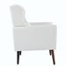 Modern Accent Chair,Teddy Fabric Living Room Chairs Comfy Reading Chair,Mid Century Accent Chair, Lounge Arm Chairs Armchair for Living Room Bedroom (White)