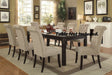 Dining Room Furniture Contemporary Rustic Style Beige Fabric Upholstered Tufted Set of 2 Chairs Kitchen Breakfast - DTYStore