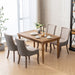 Furniture, Ultra Side Dining Chair, Thickened fabric chairs with neutrally toned solid wood legs, Bronze nail head, Set of 2, Beige and Patterned,SW2207BG - DTYStore