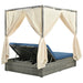 U_Style Adjustable Sun Bed With Curtain,High Comfort,With 3 Colors - DTYStore