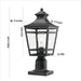 Large Outdoor Post Lights Lamp Post Light Fixture, 18inch Waterproof Aluminum Post Lamp with Clear Glass, Fence Post Deck Lighting for Garden, Patio, Pathway - DTYStore