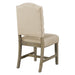Retro Style Dining Chair Set with 4 Upholstered Chairs for Dining Room and Living Room (Natural Wood Wash) - DTYStore